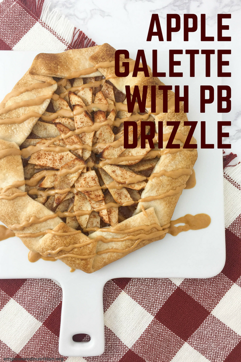 apple galette peanut butter drizzle