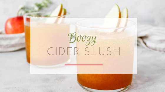 boozy cider slush