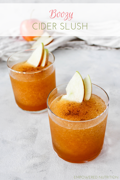 boozy cider slush