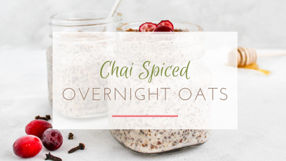 chai spiced overnight oats