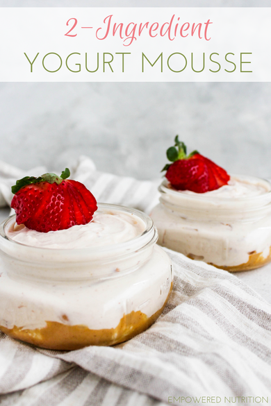 2 ingredient yogurt mousse