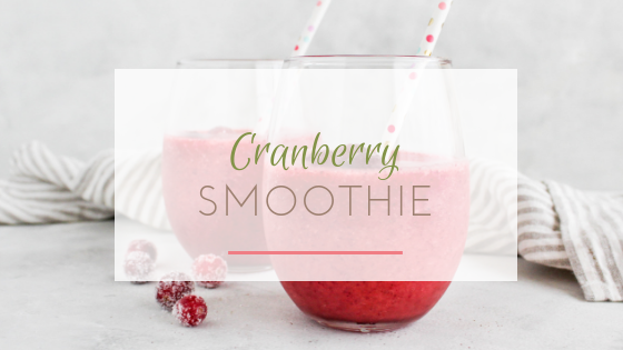 cranberry smoothie