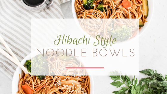 hibachi vegetarian noodle bowls