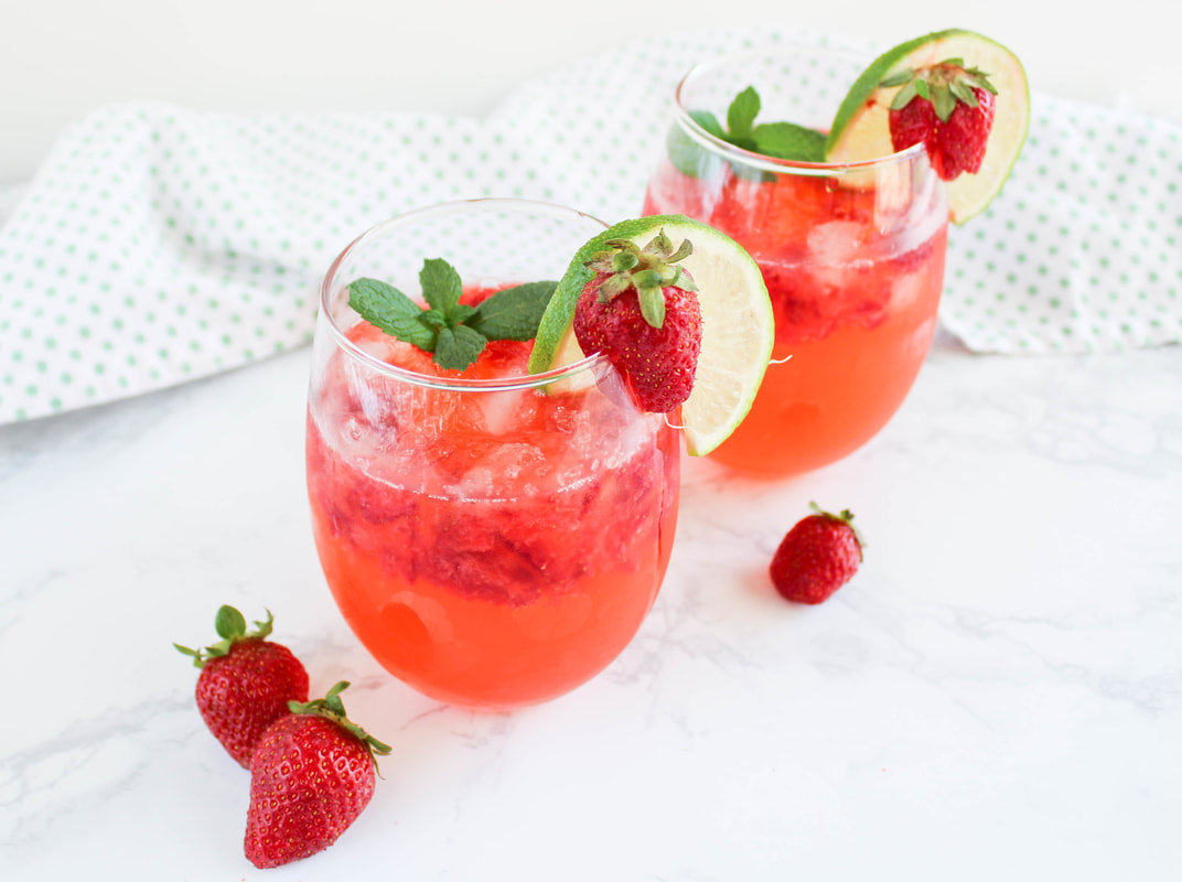 spiked strawberry limeade