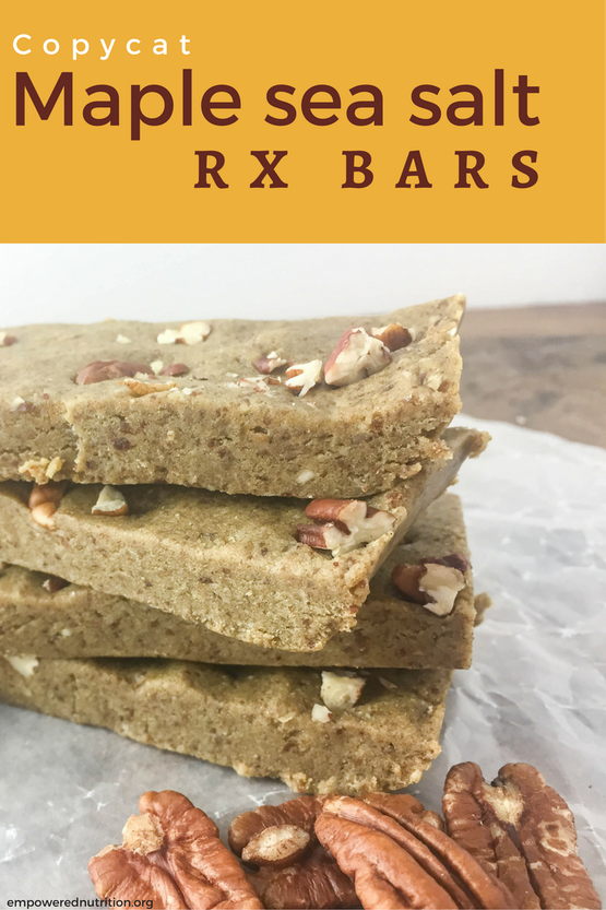 maple sea salt rx bars pinterest copycat