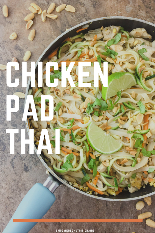 chicken pad thai homemade pinterest