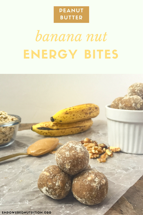 peanut butter banana energy bites pinterest