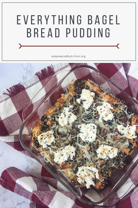 everything bagel bread pudding pinterest