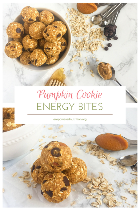 pumpkin cookie energy bites