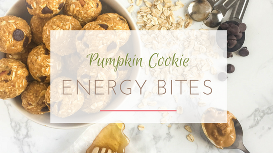 pumpkin cookie energy bites