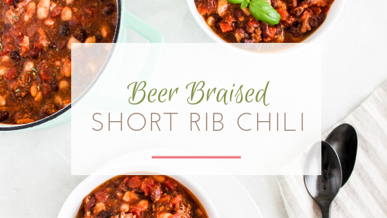 beer braised short rib chili