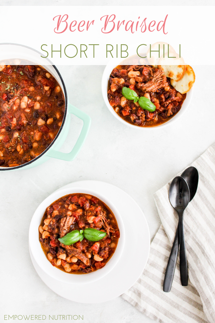 beer braised short rib chili