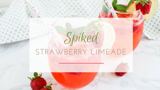 spiked strawberry limeade