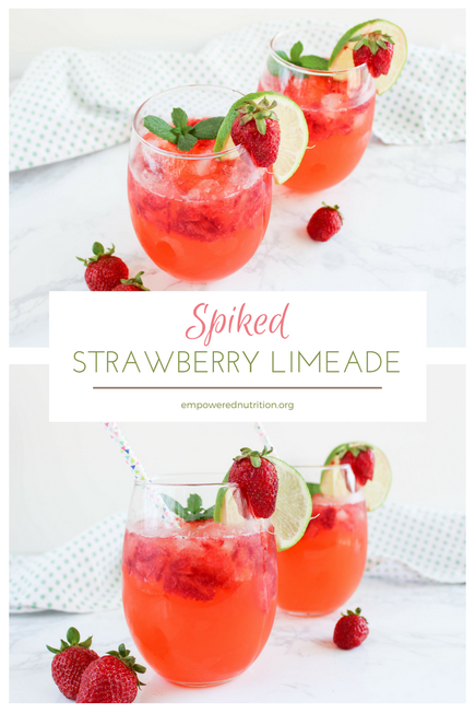 spiked strawberry limeade