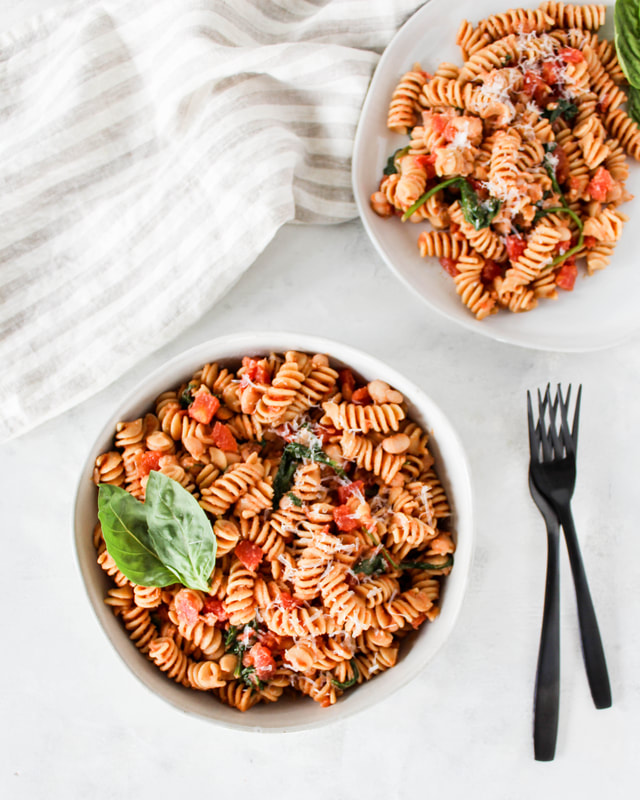 tuscan white bean pasta