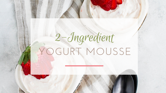 2 ingredient yogurt mousse